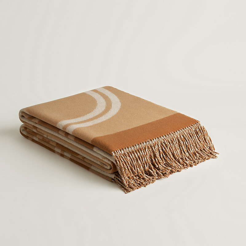 専用エルメス HERMESブリッドドゥガラ 毛布　フリンジ付き　プレード　未使用 プレード 《ブリッド・ドゥ・ガラ》 - ブラック | Hermès